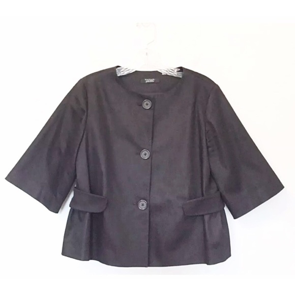 TAHARI ELIE TAHARI Sz S Versatile Blk Peplum Blzr - Picture 1 of 8